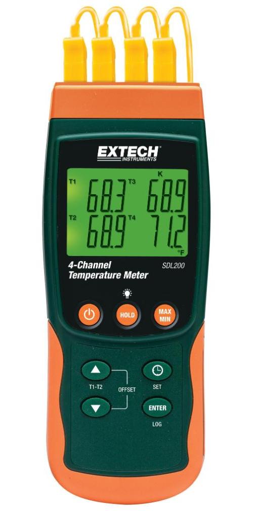 4-Channel Datalogging Thermometer - SDL200