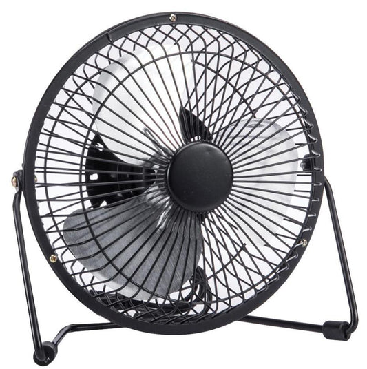 6" Mini USB Desk Fan, Black - PELL0019