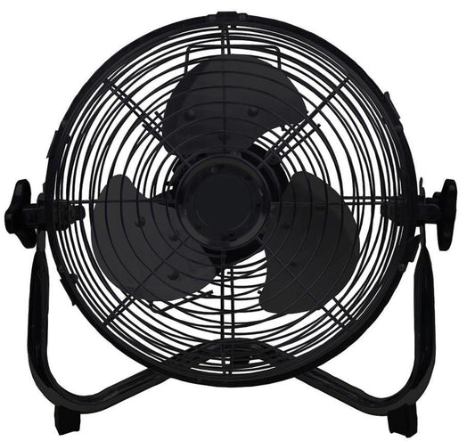 14" High Velocity Floor Fan, Black - PEL01938