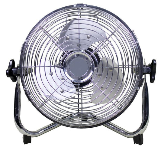 14" High Velocity Floor Fan, Chrome - PEL01937