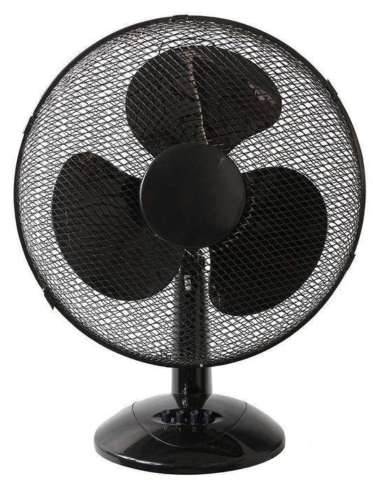 16" Desk Fan, Black - PEL01923