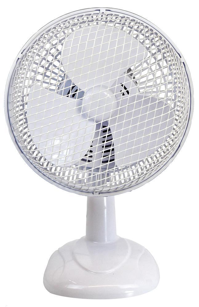 6" Mini Desk Fan, White - PEL01916
