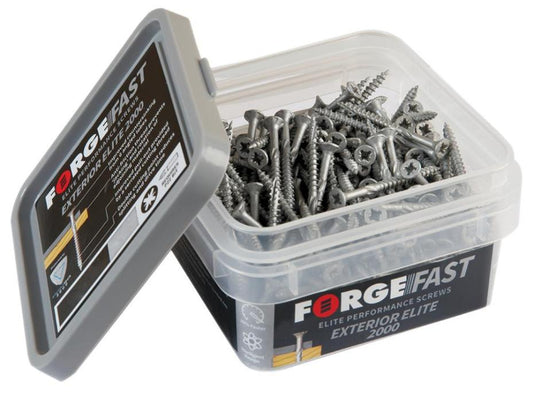 4mm x 50mm Pozidriv Countersunk Elite Exterior Screws, 300 Tub - FFE450ST