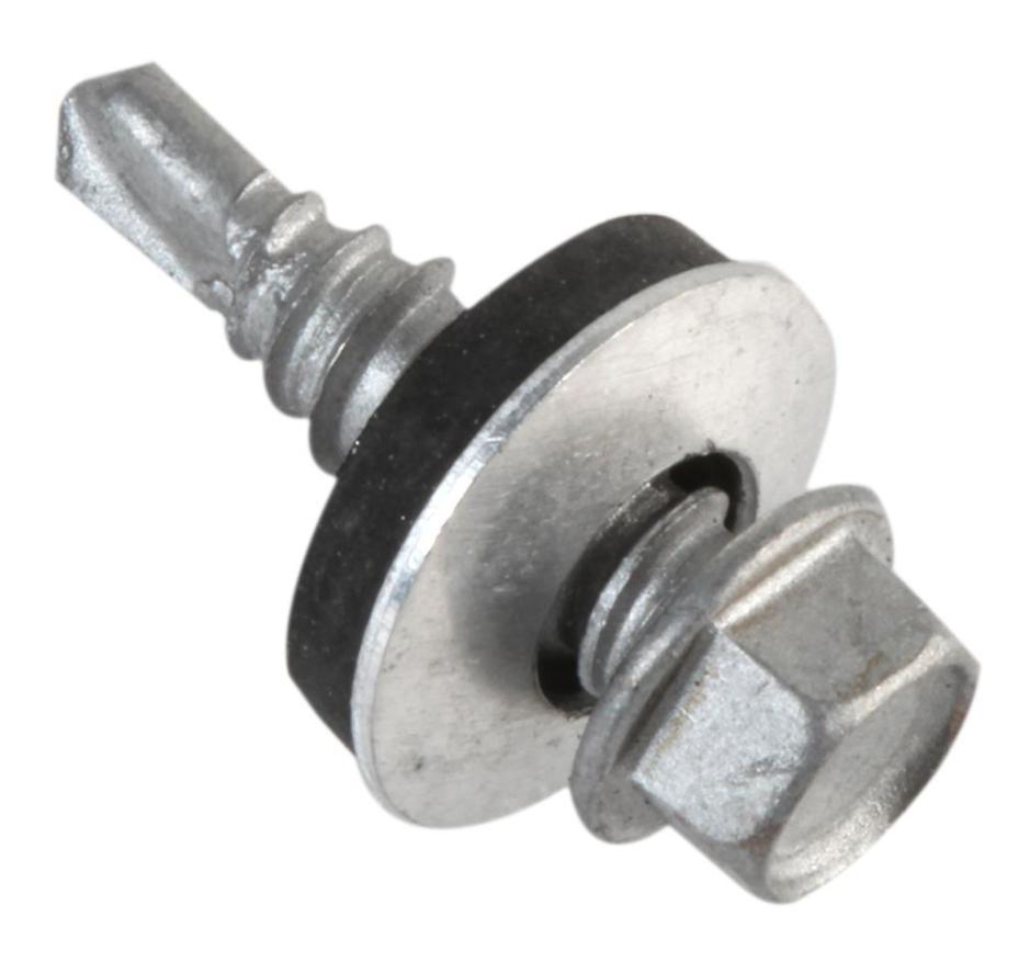 5.5mm x 32mm Light Section Purlins Roofing Screws &amp; Washers, 100 Pack - TFHL5532