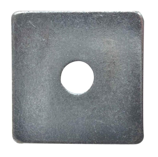 50mm x 50mm x 10mm Steel ZP Square Plate Washers, 10 Pack - 10SQPL5010