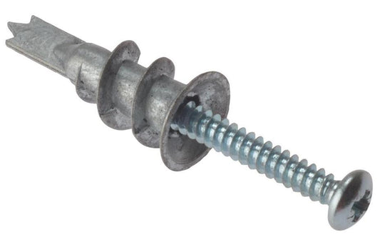 4.5mm x 35mm Metal Plasterboard Speed Plug, 10 Pack - 10MSP420