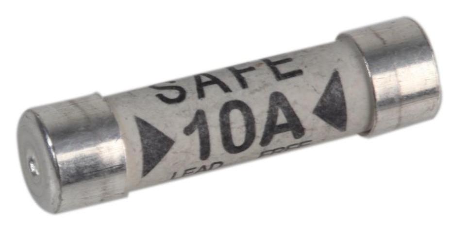 10A Domestic Fuses, BS1362, Pack of 10 - FS10ACYA-B10