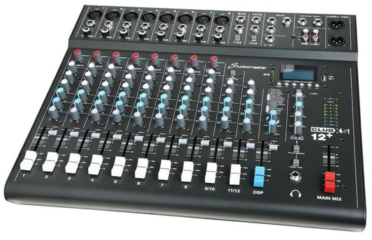 12-Channel Mixing Desk with DSP and USB/SD - CLUBXS12+