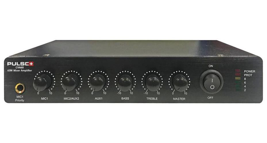 60W Compact Mixer Amplifier,  70V/100V/4-16 Ohm - CVA60