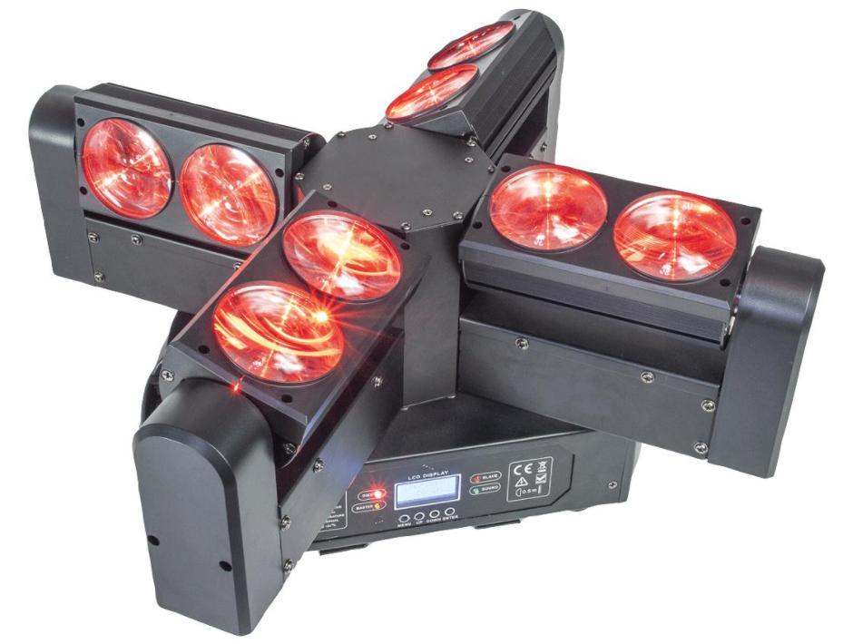 4-1 RGBW LED Moving Head Light - BLADE8-FX