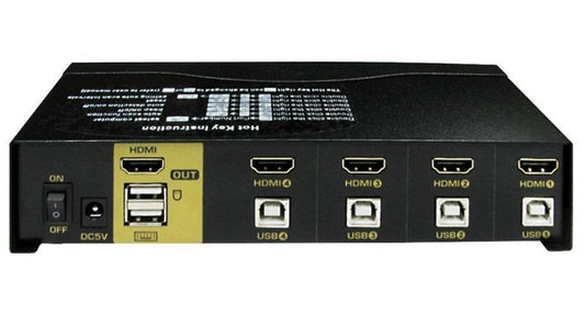 4 Port USB &amp; 4K HDMI KVM Switch - NLKVMHDMI-44