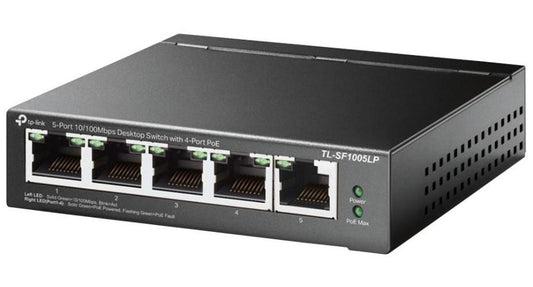 5 Port Fast Ethernet Desktop Switch with PoE - TL-SF1005LP