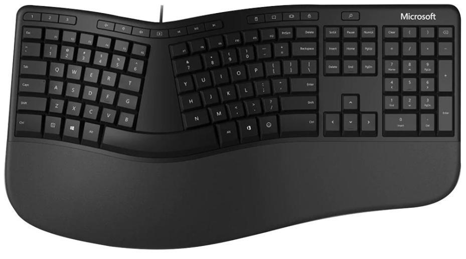 Ergonomic Split USB Keyboard, Black - LXM-00004 – Rapidwarehouse