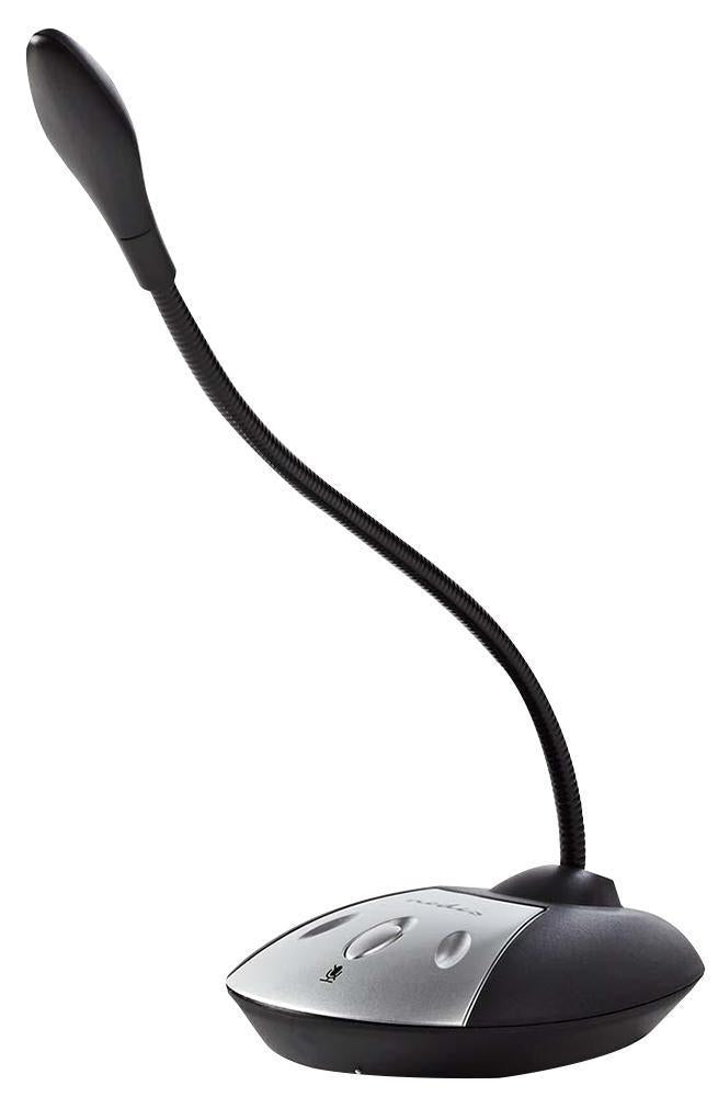 USB Wired Microphone, Black / Grey - MICDU100BK