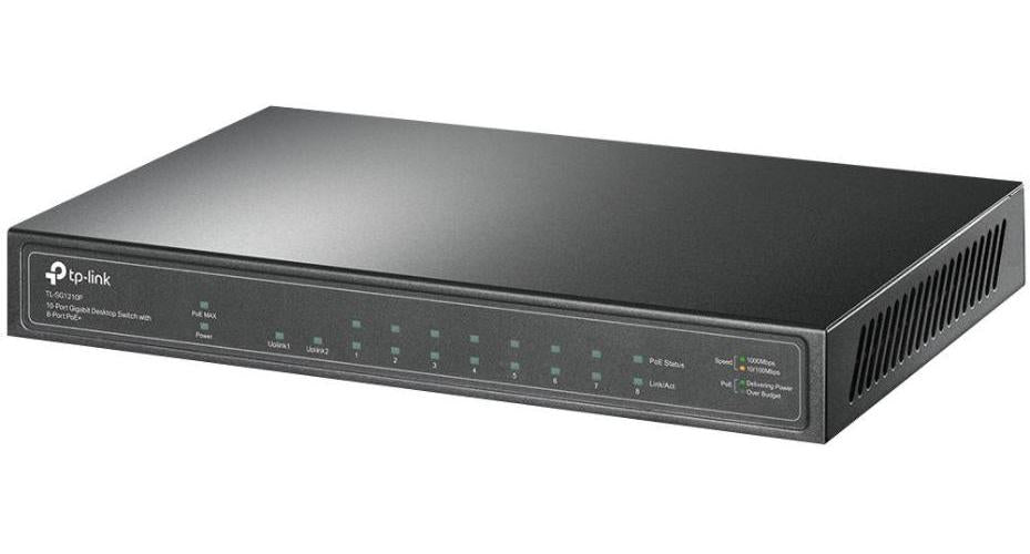 10 Port Gigabit Desktop Switch with PoE+ - TL-SG1210P