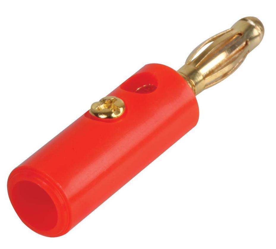 4mm Banana Plug, Stackable, Red - PSG08742