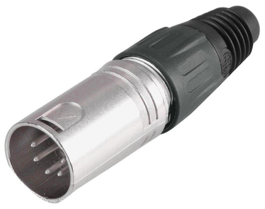 5 Pole XLR Plug, Black - PSG08713