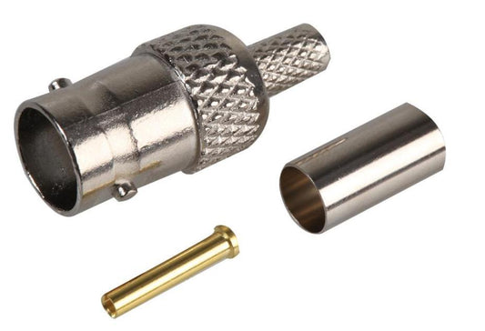 50 Ohm BNC Socket, Crimp, RG58 - PSG08543