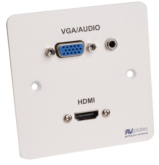 1 Gang VGA/Audio/HDMI Wall Plate - AVP233