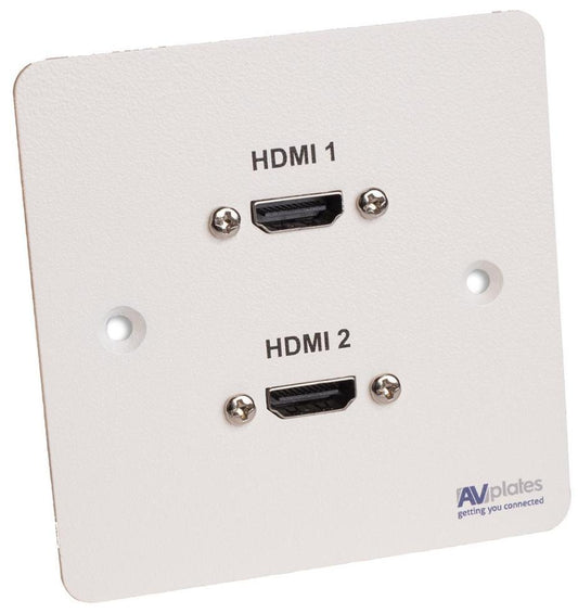 1 Gang 2xHDMI Wall Plate - AVP284