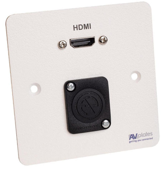 1 Gang HDMI/D-Shell Wall Plate - AVP412
