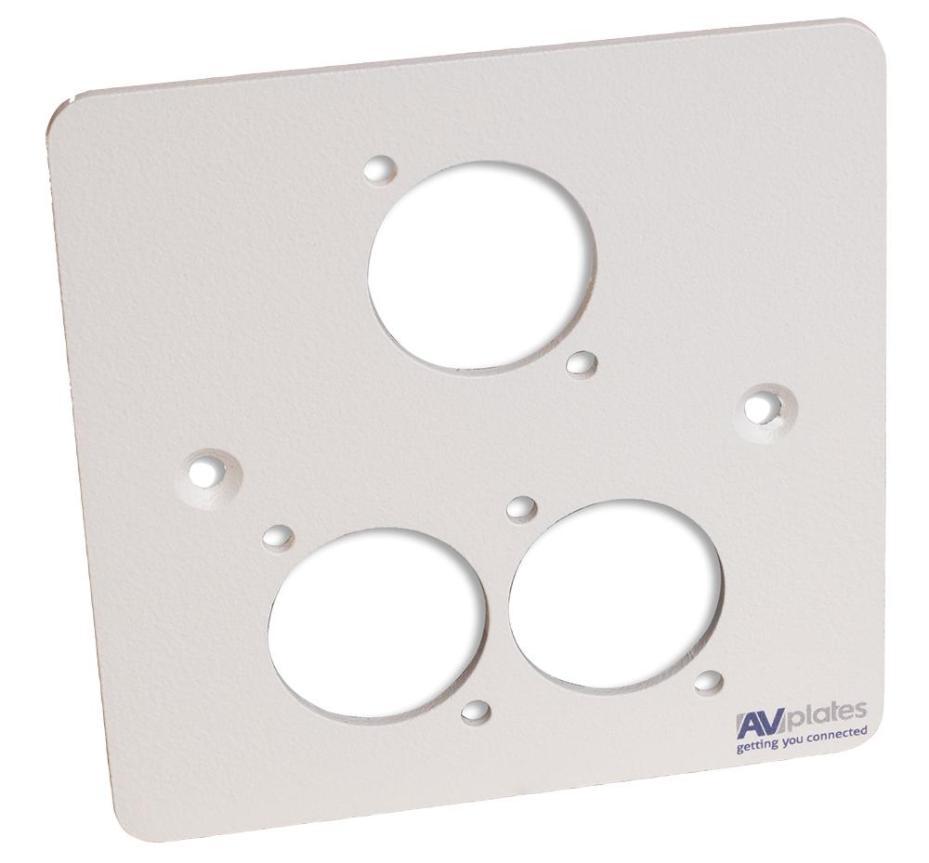 1 Gang Tripple D-Shell Wall Plate - AVP913