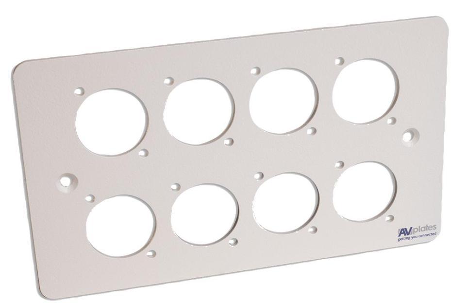 2 Gang 8x D-Shell Wall Plate - AVP928