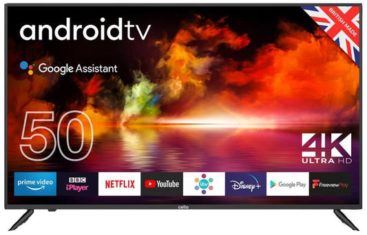 50" 4K UHD Smart Android TV with Google Assistant and Freeview Play - C5020G4K