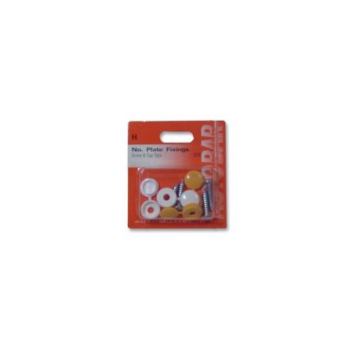 308 - NO. PLATE FIXINGS-SCREW TYPE