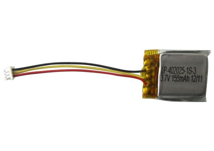 165mAh 3.7V Lithium Polymer Rechargeable Battery - LP-402025-IS-3