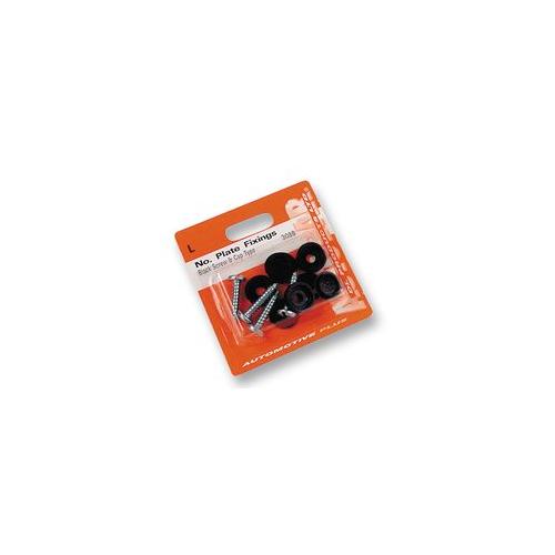 308B - NO. PLATE CAPS BLACK-SCREW TYPE