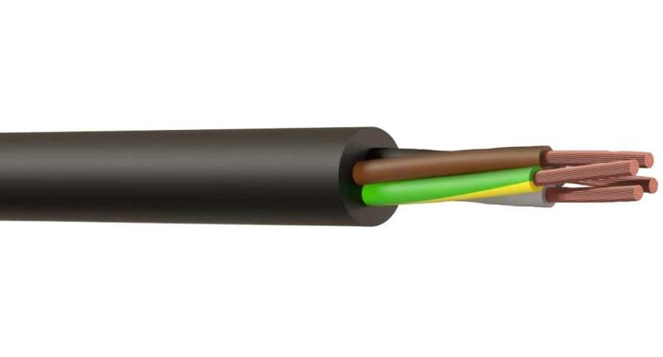 4-Core 3184B LSZH Mains Cable, Black, 0.75mm, 100m - PELB0460