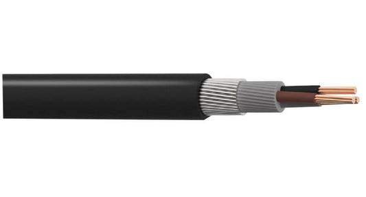 4-Core LSZH Armoured Cable, Black, 2.50mm, 100m - PELB0476