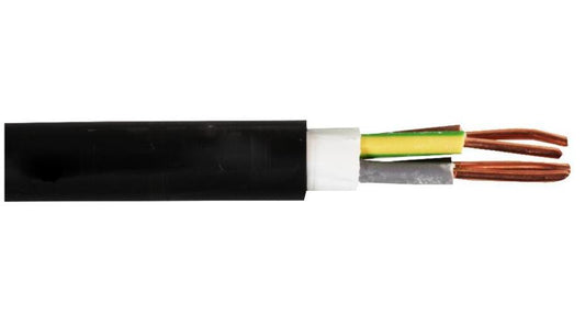 4-Core NYY-J Power Cable, Black, 2.50mm, 50m - PELB0480