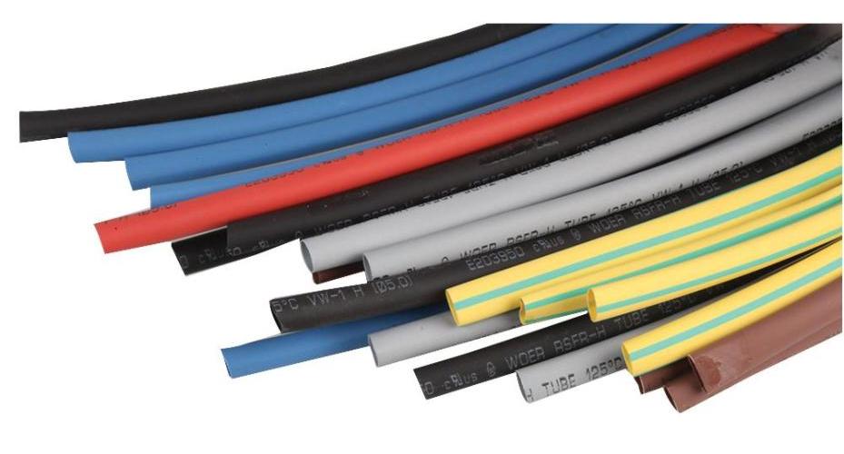 12.7mm 2:1 Heat Shrink Tubing Kit, Multiple Colours, 1m, Pack of 30 - PP2577