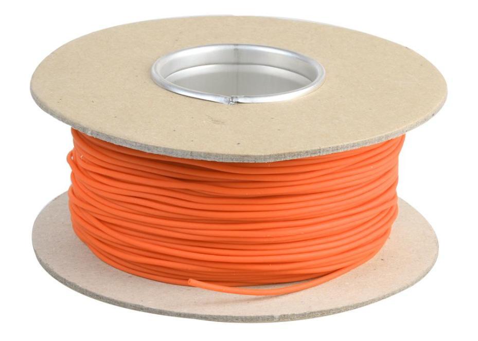 1.8mm Antibacterial Pull Cord, Orange, 100m - CORDGIENIC 1.8ORG
