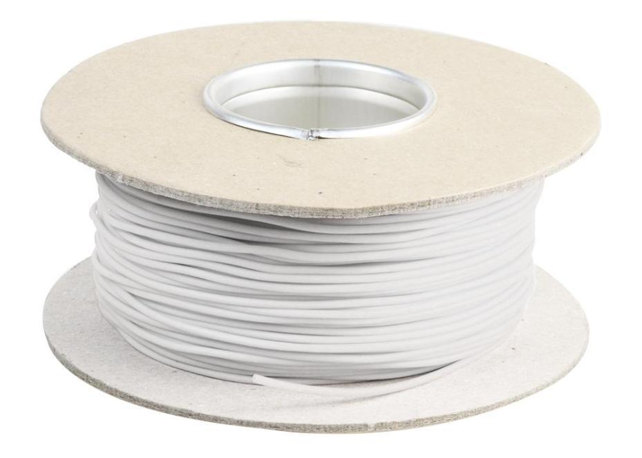 3.2mm Antibacterial Pull Cord, White, 50m - CORDGIENIC 3.2WHT