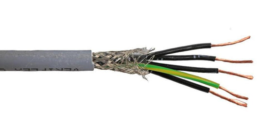 5 Core CY Control Cable, LSZH, 0.50mm, 100m - PELB0907