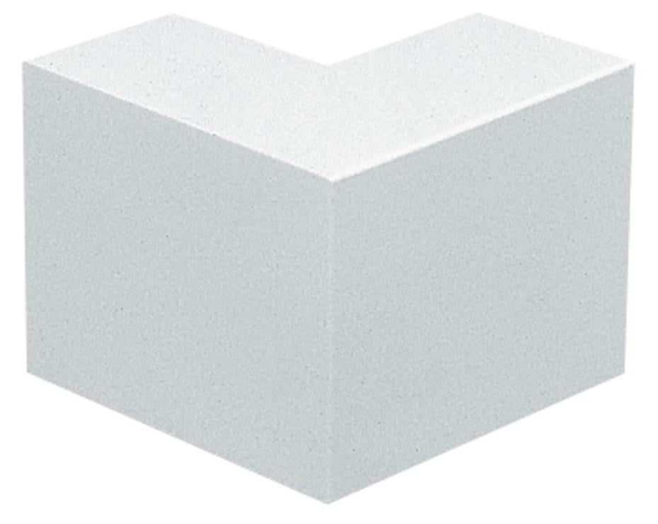 PVCu Mini Trunking Square External Bend, 16x16mm - TEB1WH – Rapidwarehouse