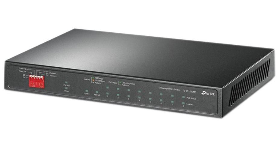 10 Port Gigabit Desktop Switch with PoE+ - TL-SG1210MP