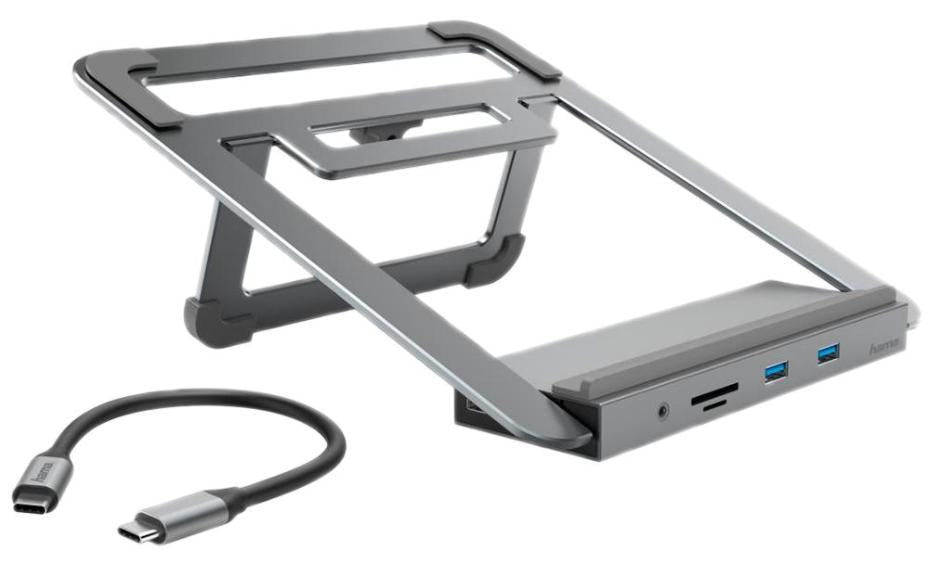 USB-C 12-in-1 Laptop Docking Station with Card Reader, 4x USB-A USB-C 2x HDMI RJ45 VGA - 00200106