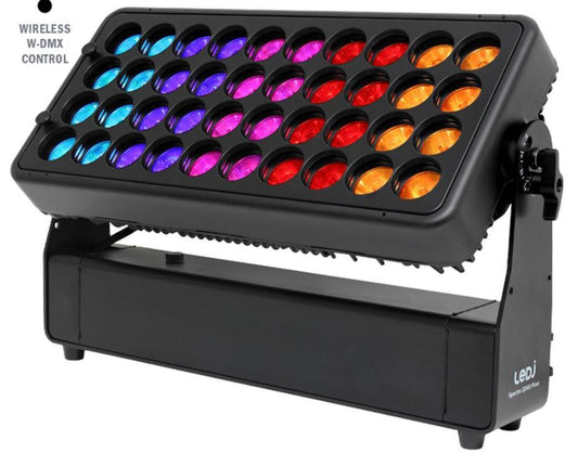 40x10W LED Exterior Fixture RGBW with Battery &amp; Wireless Control - LEDJ296