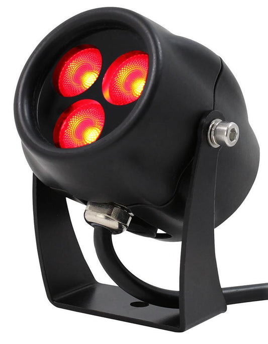3x3W LED Red Light Fixture, IP65 - LEDJ386