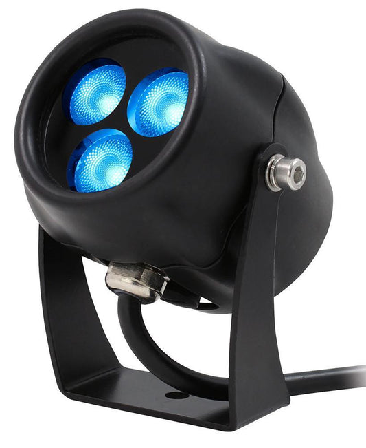 3x1W LED Light-Blue Fixture, IP65 - LEDJ389