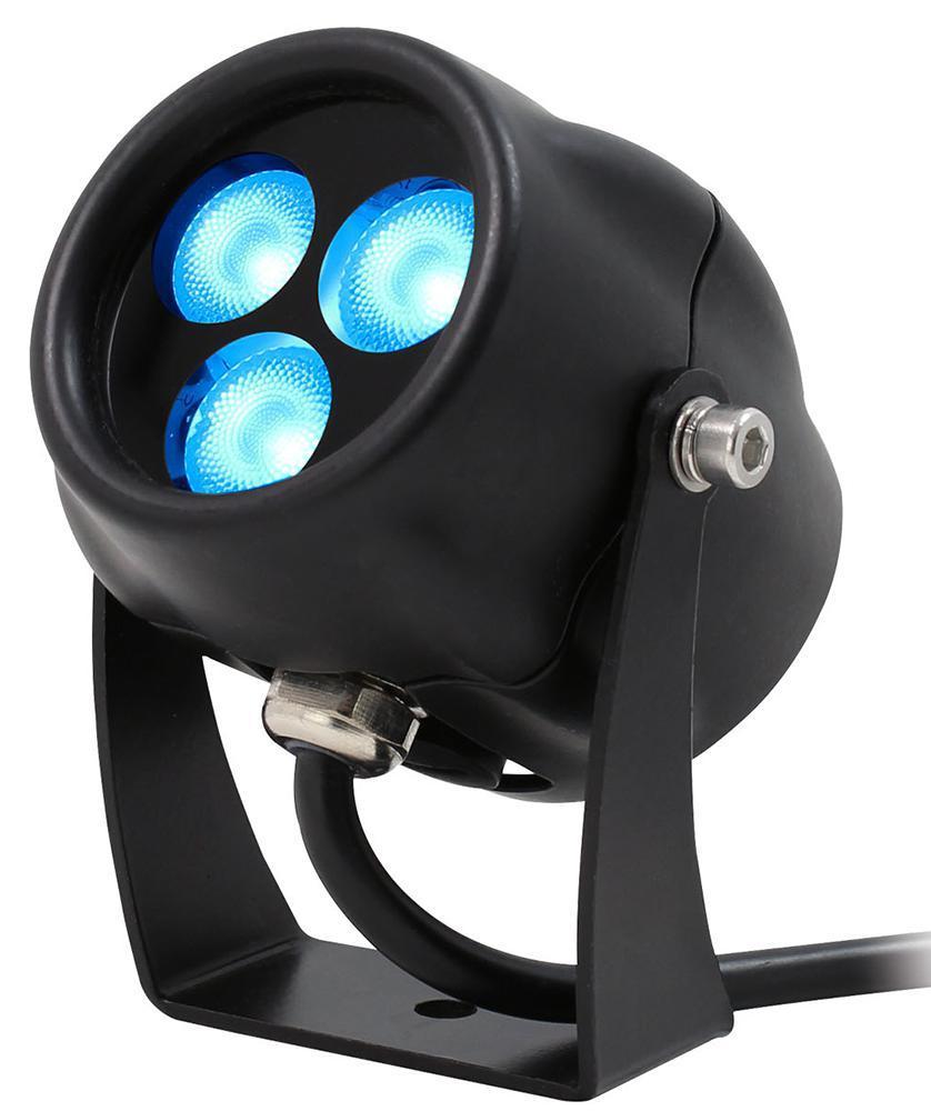 3x3W LED Light-Blue Fixture, IP65 - LEDJ390