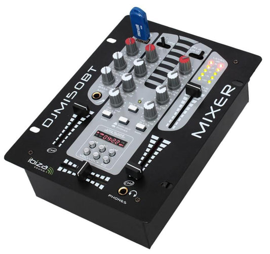 5-Channel Compact Audio Mixer with USB/BT - DJM150USB-BT