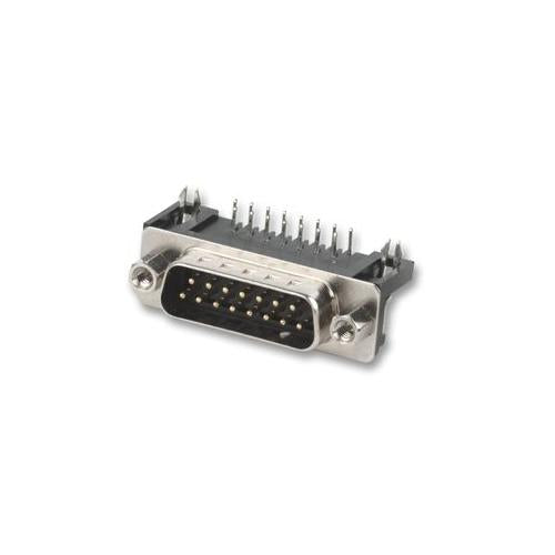 MULTICOMP - 5504F1-15P-01-03-F1 - PLUG, D PCB R/A 15 WAY BL