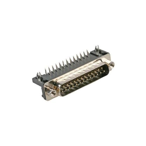 MULTICOMP - 5504F1-25P-01-03-F1 - PLUG, D PCB R/A 25 WAY BL
