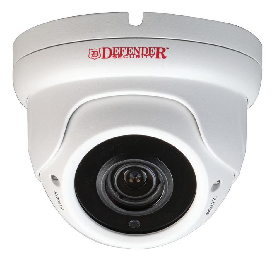 5MP Varifocal HD 4in1 Hybrid CCTV Dome Security Camera, White, IP67 - DFR42
