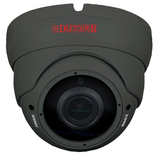 5MP Varifocal HD 4in1 Hybrid CCTV Dome Security Camera, Grey, IP67 - DFR43